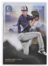 MacKenzie Gore 2018 Bowman Chrome Peaks of Potential #PP-MG San Diego Padres