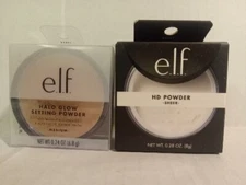 e.l.f. Cosmetics ~ Halo Glow Setting Powder~ Shade Medium Beige +HD Powder Sheer