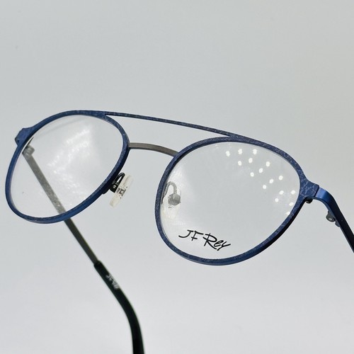 Jf Rey eyeglasses Ladies Men's Round Blue Grey Patterned JF 2659 2205