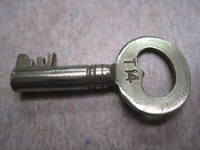 antique steamer trunk baggage luggage key corbin # t14 padlock lock hardware