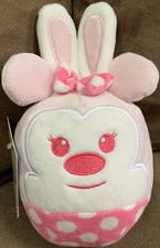 HALLMARK MINNIE MOUSE FLUFFBALLS EASTER BUNNY PINK 6  PLUSH SOFT SUPER CUTE 