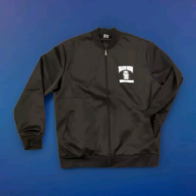 Death Row Records Jacket Dr Dre Size Large Black & White New SUGE