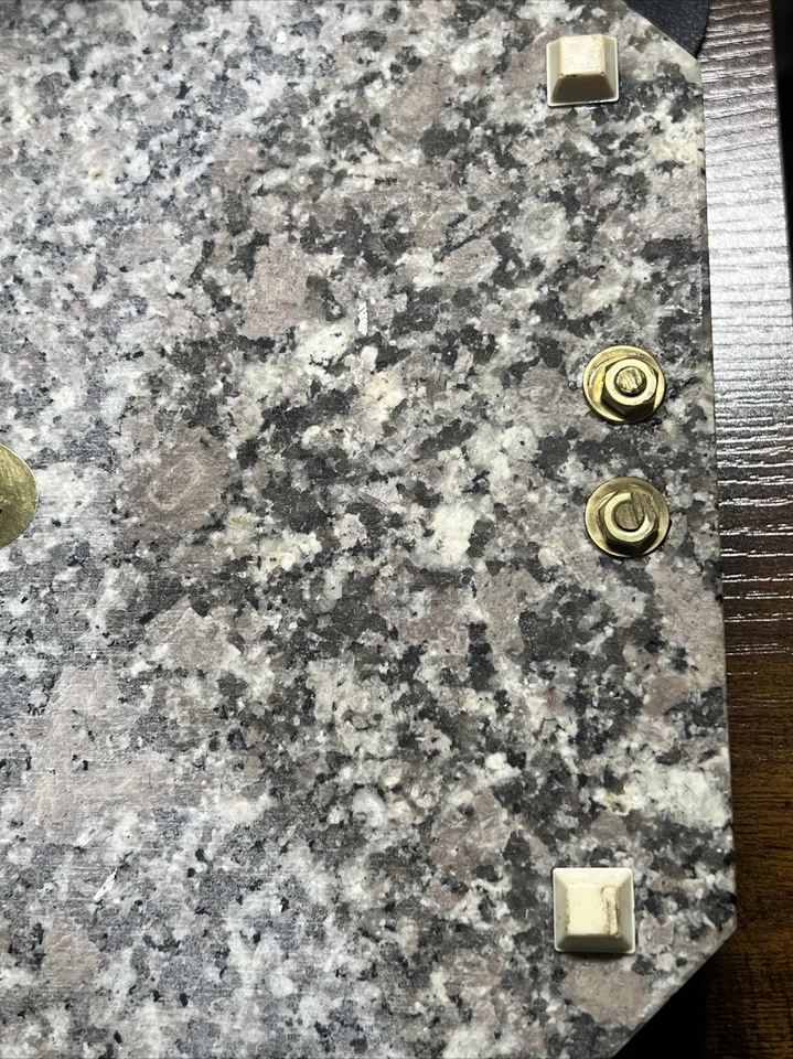 Tabla de cortar de granito Deer Isle bandeja de queso gris blanco marrón 12 pulgadas X 8 pulgadas Foto 4 de 4