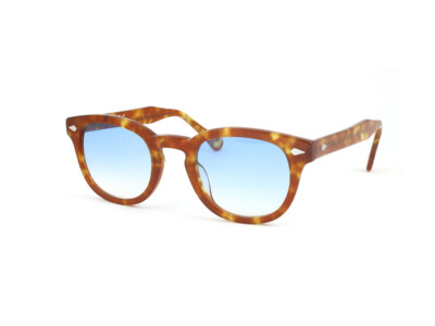 X-LAB Sonnenbrille 8004 Moscot Style 03 Havanna Hell / 6925 Hellblau getönt