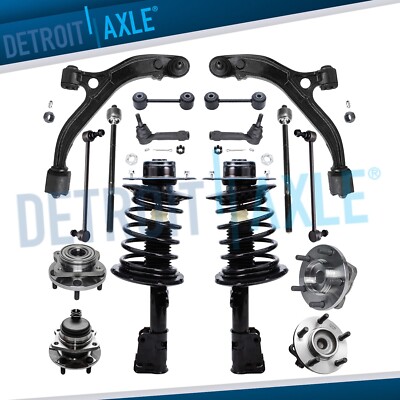 16pc Front Rear Suspension Kit + Complete Strut Set for Dodge Caravan Voyager