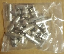 Pro BNC Tee Male " T " to Dual Female BNC CCTV Adapters