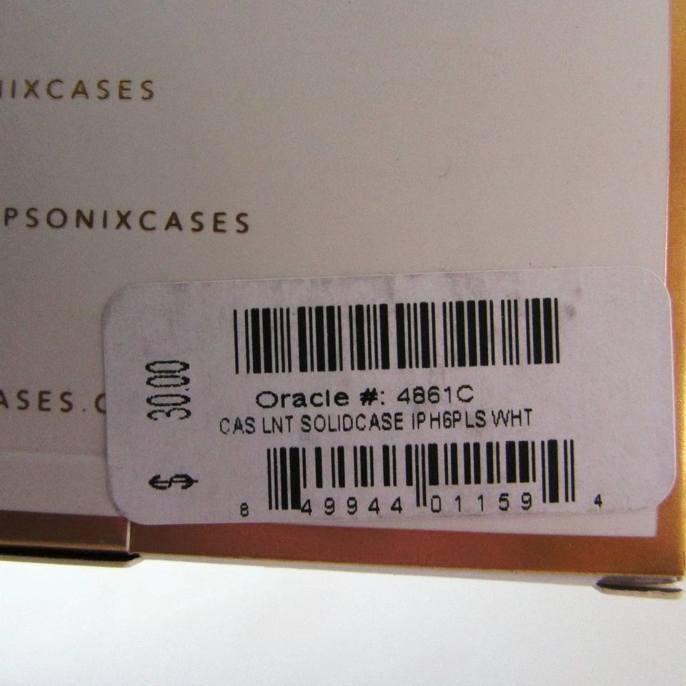 Funda con incrustación Sonix Lenntek iPhone 6 Plus 5.5" -Blanca/Gris -Nueva Foto 4 de 4