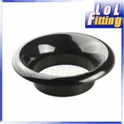 Aluminum 5" Short Ram Cold Air Intake Turbo Horn Velocity Stack Adapter Black