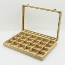 Bead Landing - Jewelry / Beads Display Box - 24 Grid Case - Organizer Storage