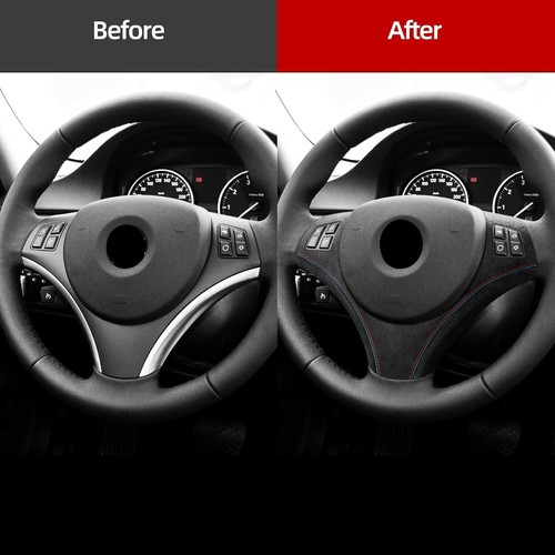 Alcantara Suede Streeing Panel Cover Trim Sticker Fits 06-13 E90 E92 335i 328i - Picture 5 of 6