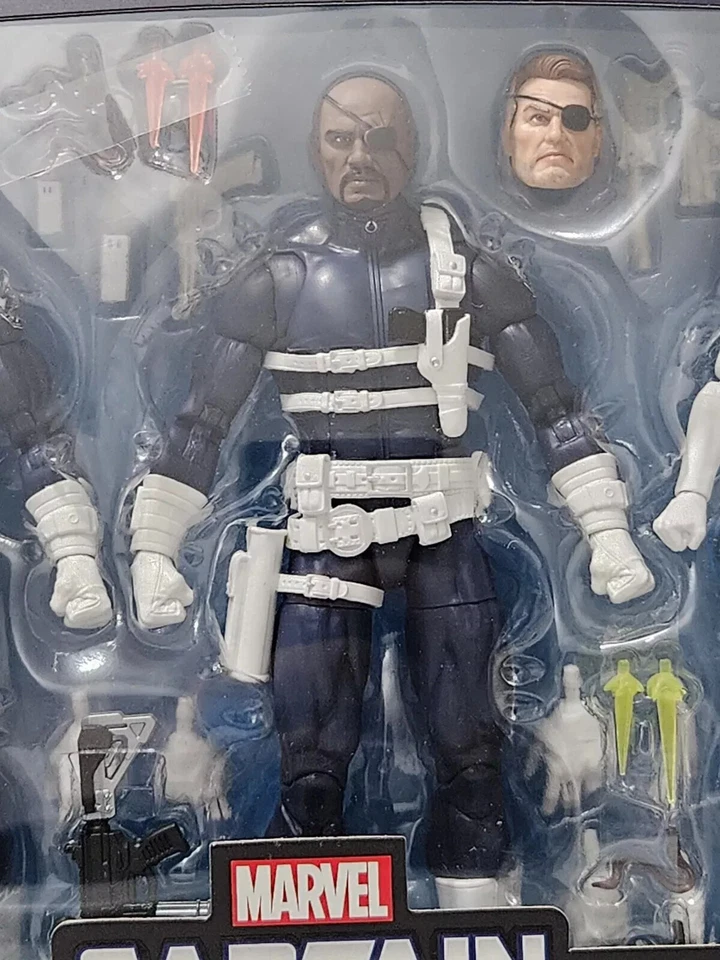 MARVEL CAPITÁN AMERICA LEGENDS SERIE NICK FURY JR. 100% COMPLETO SE ADAPTA A 6" GI JOE Foto 3 de 4