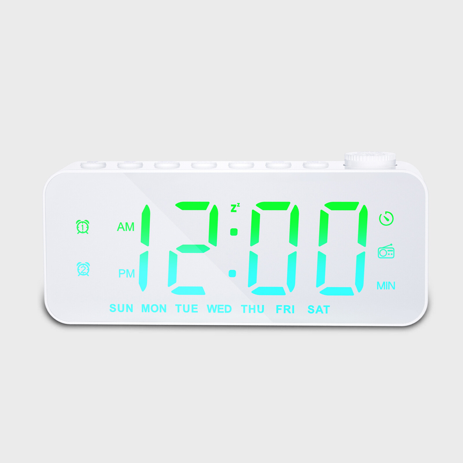 USB Alarm Clock FM Radio Function LED Digital Loud Alarm Clocks for