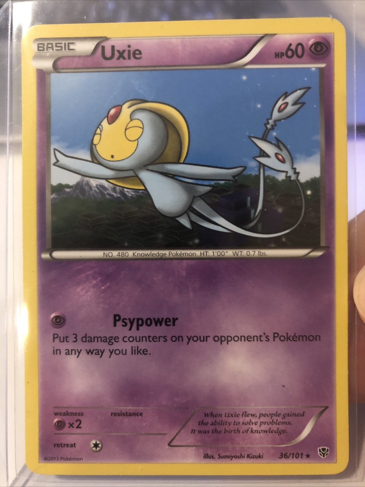Pokémon TCG Uxie Plasma Blast 36 Regular Rare LP To NM