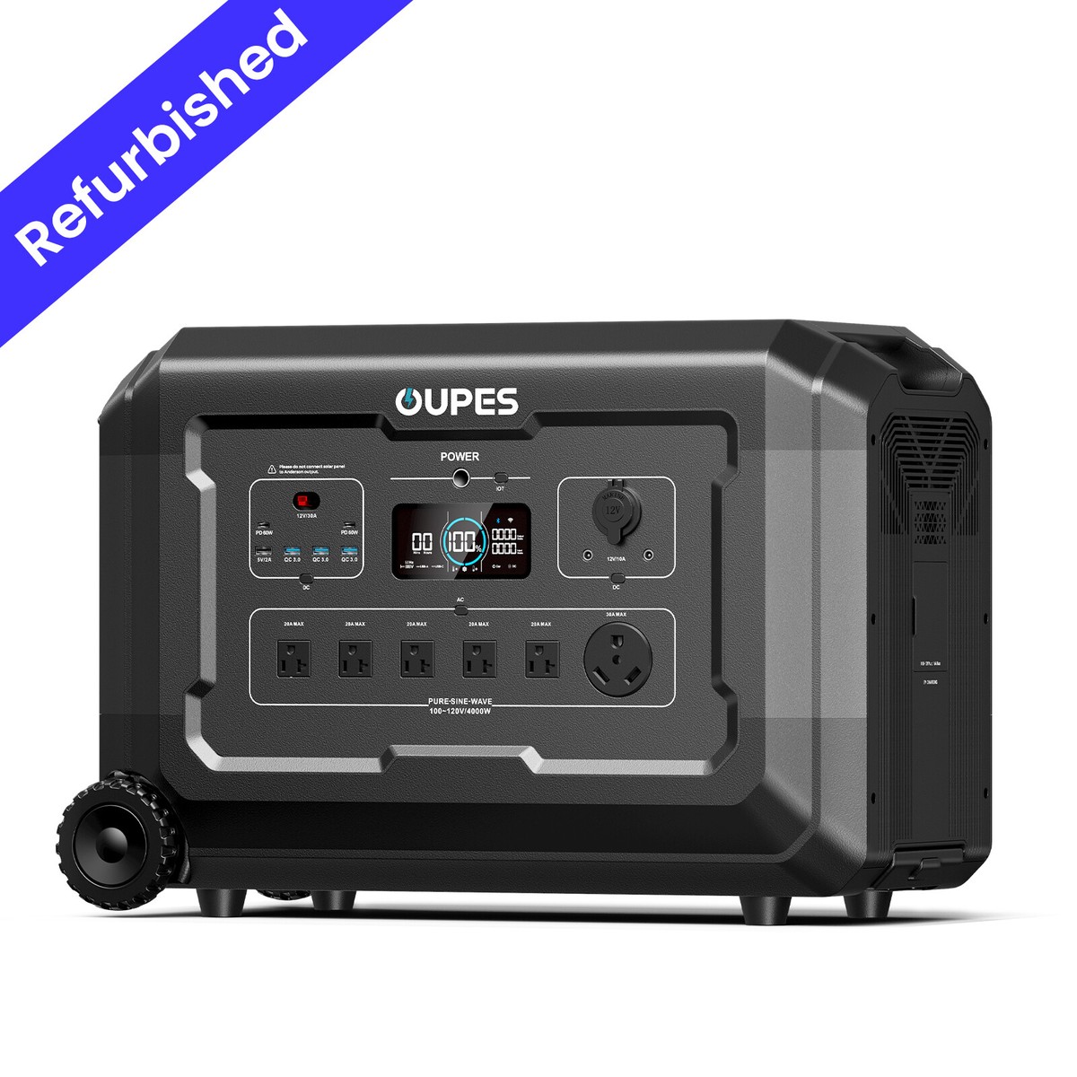 OUPES Mega 5 4000W/5040Wh Portable Power Station Solar Generator