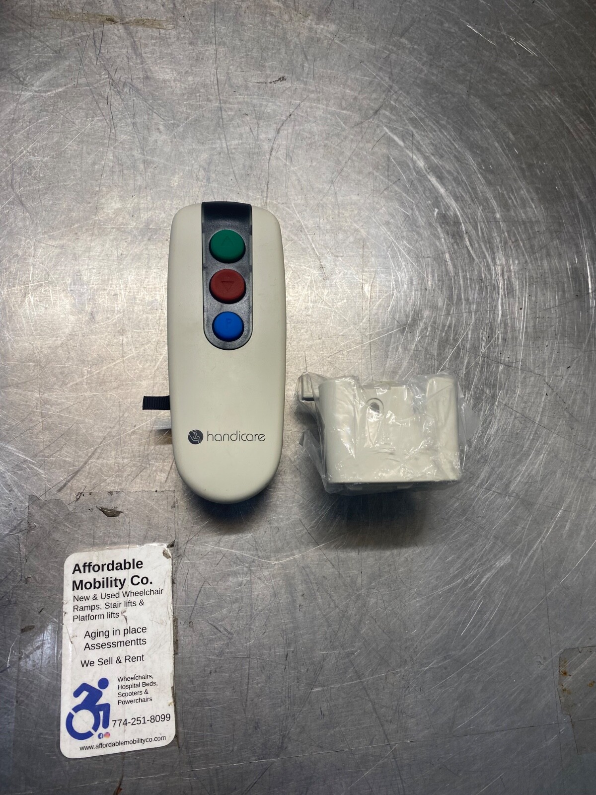 Handicare 3 Button Stair Lift Remote Control With Wall Mountable - D6