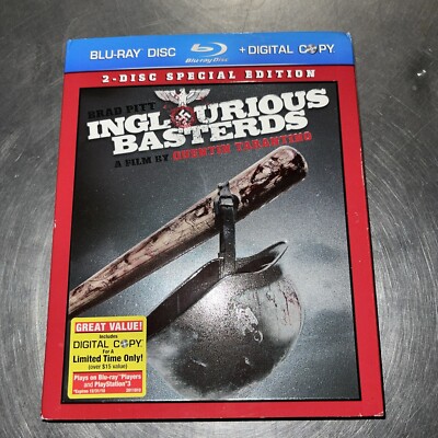 Inglourious Basterds Blu-ray Quentin Tarantino Brad Pitt  Christoph Waltz  
