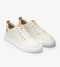 Cole Haan Men's GrandPr  Rally Canvas Court Sneaker Ivory C34713, SIZE 9W, NEW