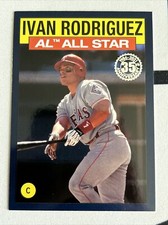 2021 Topps Series 2 1986 Topps All-Star Ivan Rodriguez Blue Parallel #86AS-40