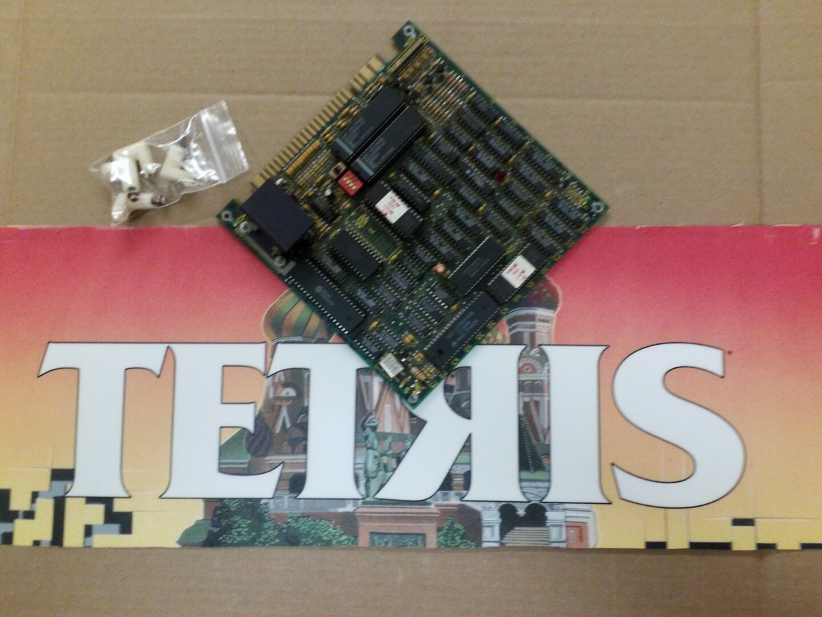 Authentic Atari Tetris PCB and Marquee insert - JAMMA | eBay