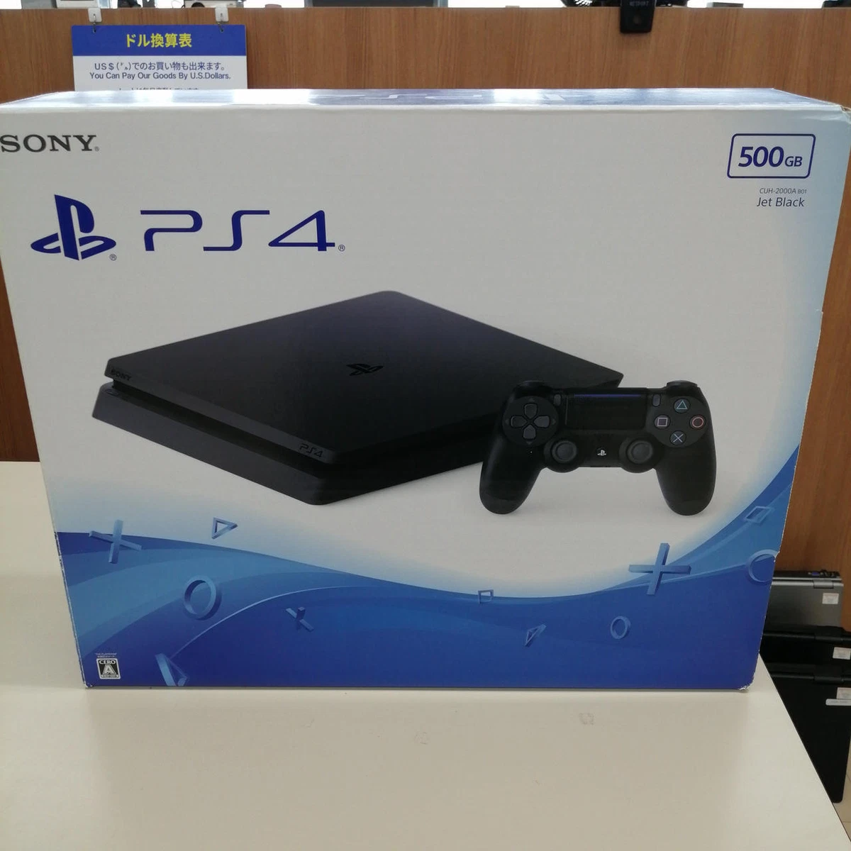 SONY PlayStation 4 PS4 Slim CUH-2000AB01 Jet Black Console HDD
