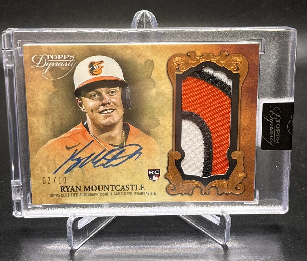 2021 Topps Dynasty Ryan Mountcastle Rookie Patch Auto RPA RC #d 02/10 Orioles