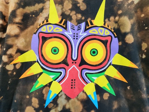 Legend Of Zelda N64 Majora's Mask Shirt Wild AOP 3DS Gaming Adult Size Large L - Picture 3 of 5