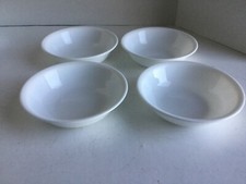 VTG Corelle Winter Frost White soup cereal Bowls 6.25" Set of 4 Corning