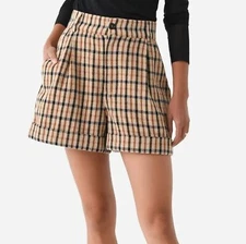 Hunter Bell Wren Shorts Plaid Wool Size 2