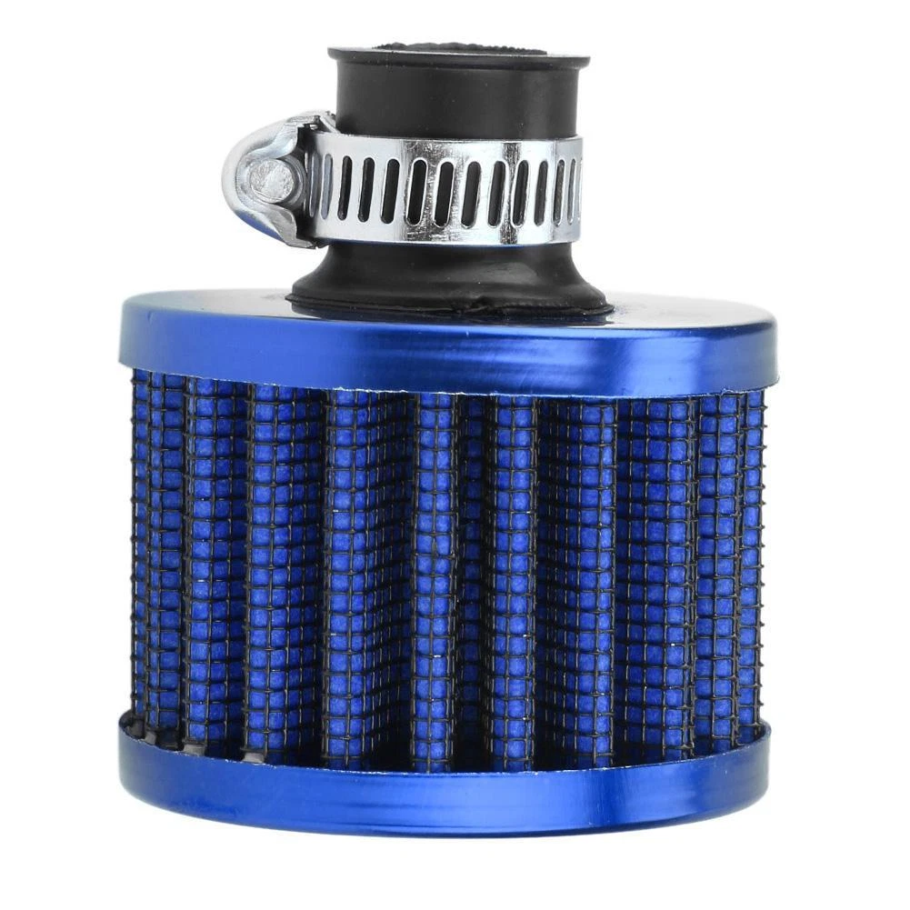 12mm Air Filter Universal Small Air Filter for Car and Motorcycle Blue