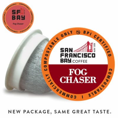 San Francisco Bay OneCup Fog Chaser Coffee 36 to 180 Keurig Kcups Pick Any Size 