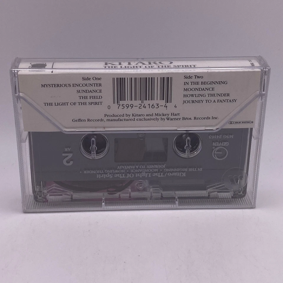 Kitaro – The Light Of The Spirit Cassette Tape 1987 Geffen Ambient SEALED NOS - Image 4 of 4