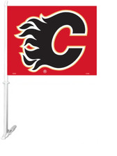 NHL05-280LERA Heavy Duty 11 X15 CALGARY - FLAMES CAR FLAG