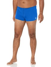 Speedo Mens Swimsuit Square Leg Endurance+ Solid 32 Speedo Blue