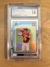 2024 Panini Optic - Rated Rookie Jayden Daniels #248 Holo Prizm (RC) GEM MINT 10