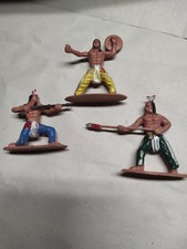 VTG Lot 1/32 Native Indians Battle Worthy Plastic Figures Toy Soldiers