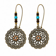 Vintage Boho Style Antique Finish Dangle Drop Earrings For Women Fashion Jewelry