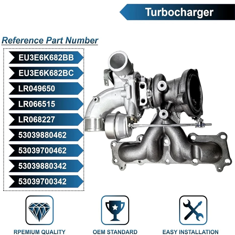 Turbo Charger for 2014-2017 Range Rover Evoque L538 Discovery Sport L550 2.0 - Image 3 of 4