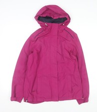Ozark Trail Womens Pink Waterproof Hooded Rain Jacket Size 10