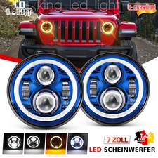 E-Geprüft Paar 7" LED Scheinwerfer Projektor für Jeep Wrangler JK CJ Mercedes G
