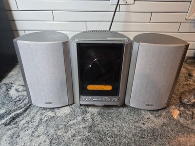 Sony CMT-EX5 Micro Hi-Fi System Silver CD AM FM Radio Stereo