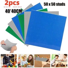 2pcs 50x50 studs 40x40 cm Building Bricks Base Plate Construction Blocks Board