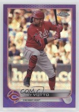 2022 Topps Chrome Logofractor Edition Purple Refractor /250 Joey Votto #59 10ak