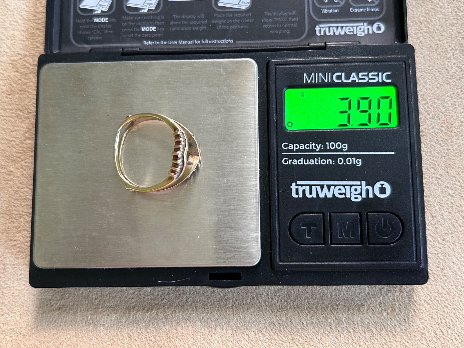 14K YELLOW GOLD DIAMOND INTERLOCKING RING SIZE 8.… - image 17