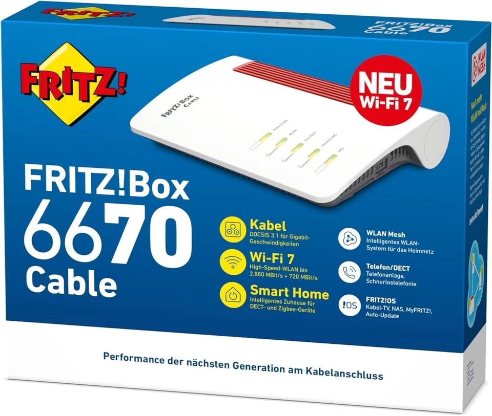 Fritz Box 6670 Cable  - Vodafone Edition (2000 3072)