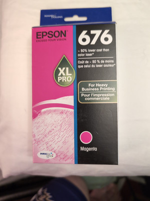 Epson 676XL Pro Magenta Ink Cartridge Genuine Expires 11/24