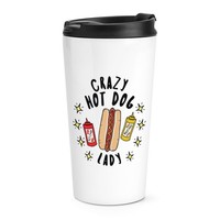 VerrüCkte Hot Dog Damen Stars Reise Becher Tasse Fast Food Lustiger Witz Chili