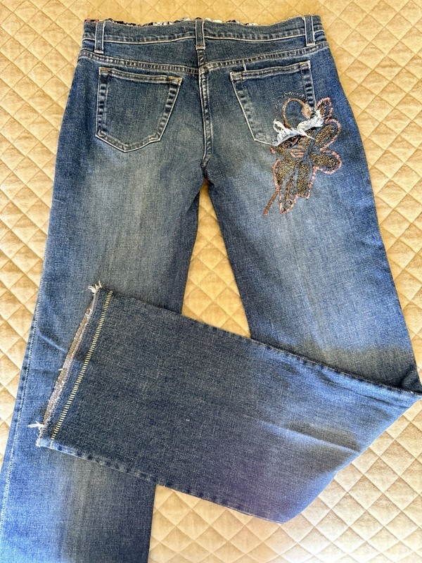 Roberto Cavalli Women’s Vintage Y2K Jeans Excellent Condition - Embroidered