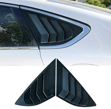 ABS Rear Side Window Louvers Air Vent Scoop Shades Cover Blinds Trim for Ford...