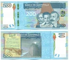 GUATEMALA NOTE 200 QUETZALES 2020 P 127 UNC