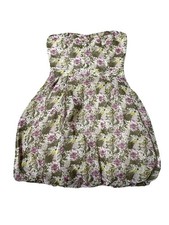 VTG 90s Y2K Forever 21 x Twist strapless bubble mini dress Corset Back Small